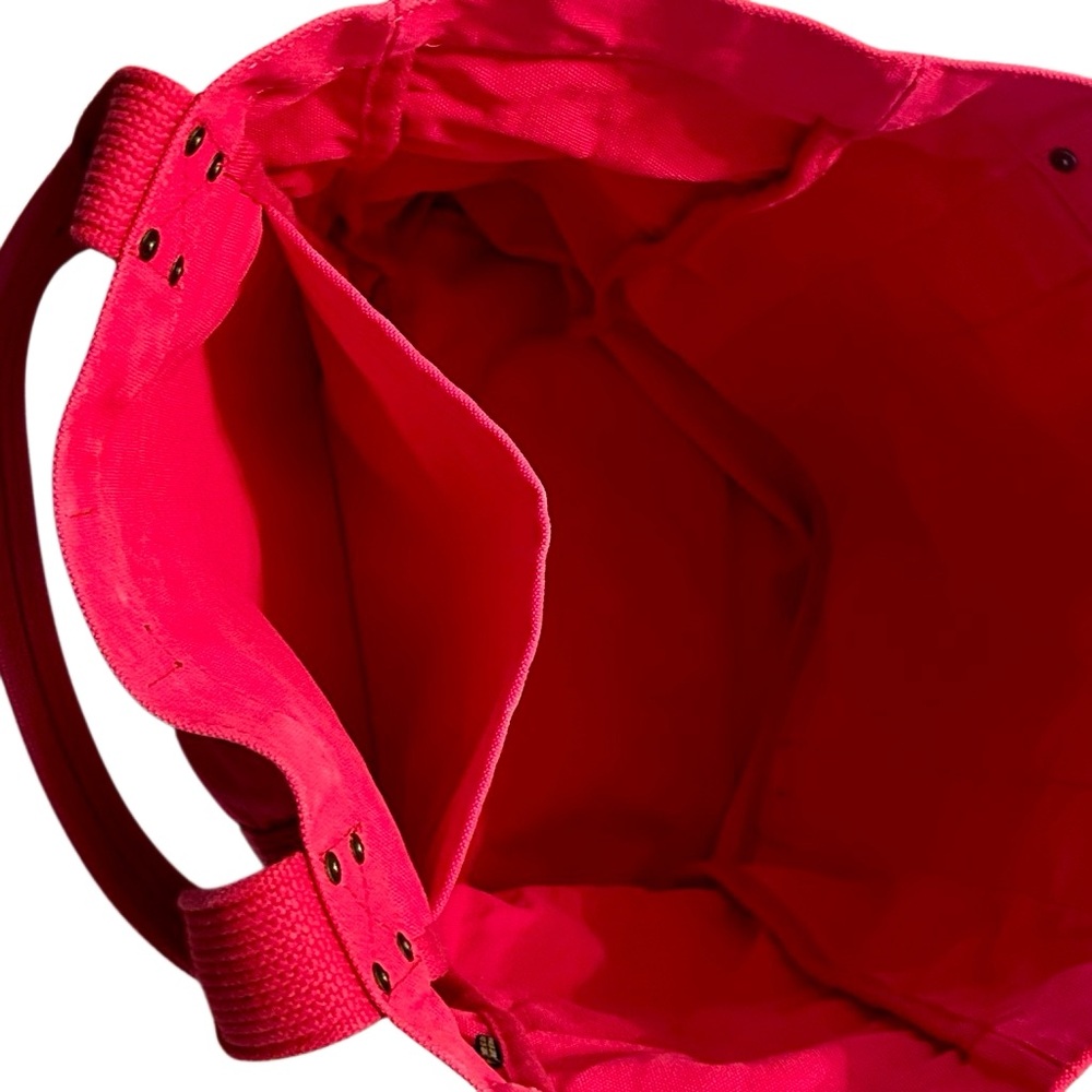 Ralph Lauren Rugby Tote Red Large Canvas Bag Beach Embroidered 90s Y2K Rare - Picture 8 of 12
